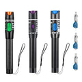 Moocci 3 Pcs Visual Fault Locator Fiber Optic Tester - VFL Fiber Optic Cable Tester Meter with FC to LC Adapter - Tools Kit for FC/SC/ST/LC Connector,Network Cable Test - Green Purple Blue