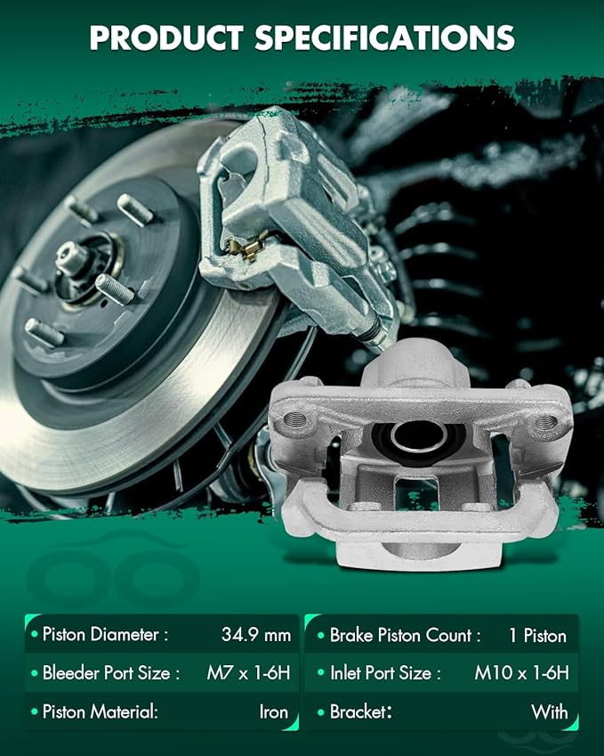 SCITOO Rear Right Brake Caliper With Bracket 19B3436 Compatible For Nissan Rogue 2008-2013 For Nissan Rogue Select 2014-2015