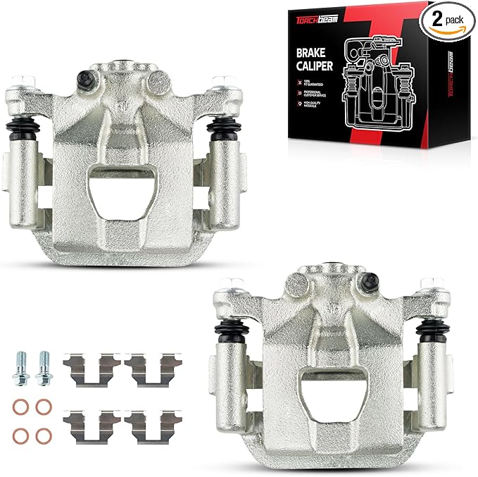 Torchbeam 2PCS Rear Driver and Passenger Side Brake Caliper for Nissan for 2007-2012 Altima, 2007-2008 Maxima, Disc Brake Caliper Assembly with Bracket Replace #19B2780A+19B2781A