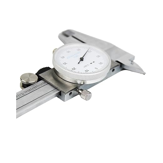 HFS(R) 0-6" Carbon Steel 4 Way Imperial Dial Caliper .001" Shock Proof
