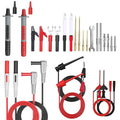 Multimeter Test Leads Kit,25PCS Current Probes with Replaceable Alligator Clips,Precision Sharp Probe,Test Hook,Test Tweezer,Wire Piercing Test Probe for Digital Electrical Multimeter Testing