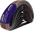 15 Pcs 2-1/2 x 14 Inch Assorted Aluminum Oxide Sanding Belt - 80/120/150/240/400 Grit