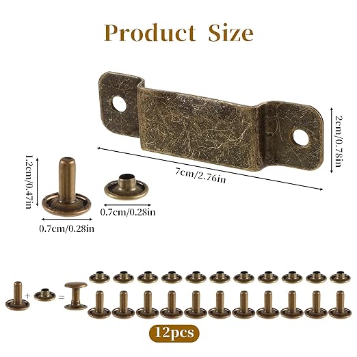 6 Pcs Tape Measure Clip Measuring Tape Holder Metal Measuring Tape Belt Holder Tape Holder for Tool Belt Tape Measure Clips with Rivets with Rivets Tape Measure Hanging Tape Holder for Easy to Carry