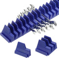 PATIKIL 23pcs Magnetic Wrench Organizer for Tool Box, Magnetic Modular Wrench Organizer Holder Toolbox Universally for 23 Tools Drawer Chest Ratcheting Offset Wrenches, Blue