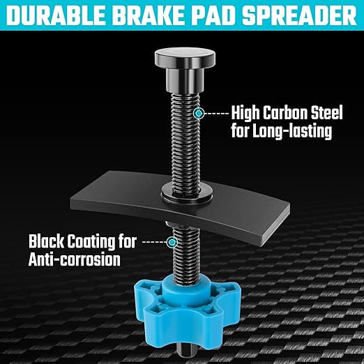 DURATECH Heavy Duty Caliper Piston Compressor Tool, Brake Pad Spreader with 2PCS Brake Caliper Hangers,Brake Piston Compressor Tool for Most Cars and Light Trucks