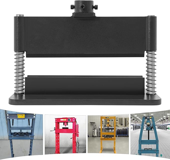 12" Press Brake Attachment for 12&20 Ton Hydraulic Press, 3/16" Bending Thickness Press Brake Attachment, Heavy-Duty Metal Bending Accessories for Metal Sheet Bending Forming Shapes (Black)