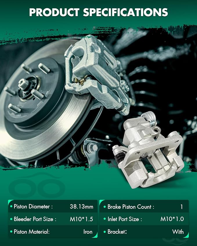 SCITOO 18B4824 Rear Right Disc Brake Caliper Assembly w/Bracket For Ford For Mustang 1999-2004