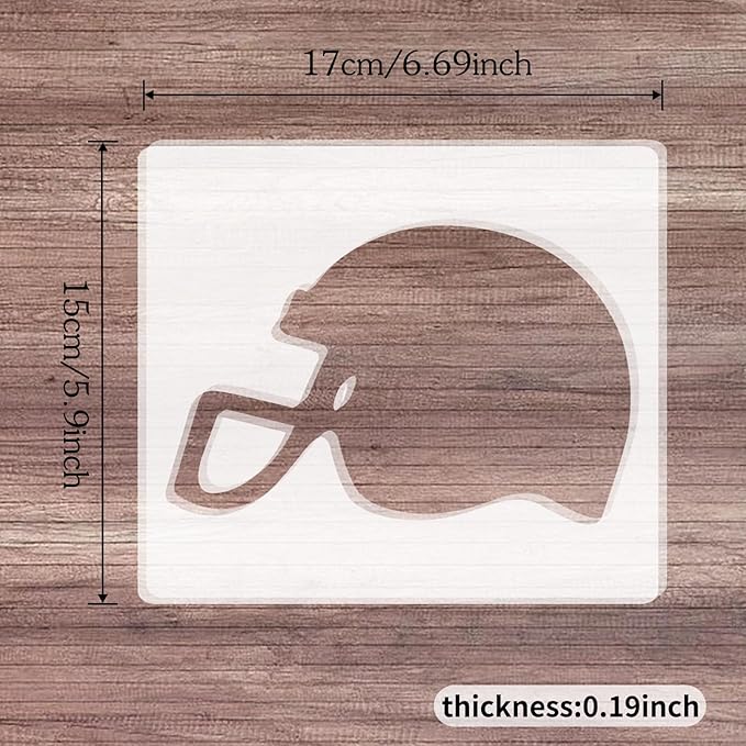 Helmet Router Templates, Clear Acrylic Templates for Woodworking, Thick Router Inlay Templates, Woodworking Router Guide Tool for DIY Craft