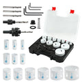 Hole Saw Kit Bi Metal, with 3/4" to 2-1/2" 22 PCS Saw Blades in Case, Hole Saw Set for Metal, Wood and Plastic, with Clean and Smooth Cutting Edge, Fast Chip Removal