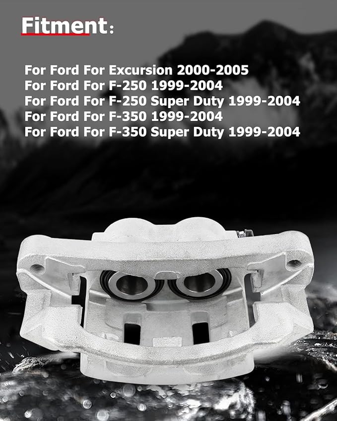 cciyu 18-B4791 18-B4790 Front Left & Right Brake Calipers Assembly w/Bracket For Ford For Excursion 2000-2005,For Ford For F-250 Super Duty 1999-2004,For Ford For F-350 Super Duty 1999-2004