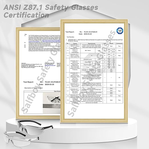 Safety Glasses Bulk of 100 ANSI Z87.1 Protective Eyewear Scratch-Resistant for Work, Lab, Construction