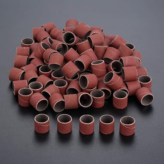 100 PCs Sanding Bands 320 Grit Drums Sleeves For DREMEL Rotary Tools 12CM