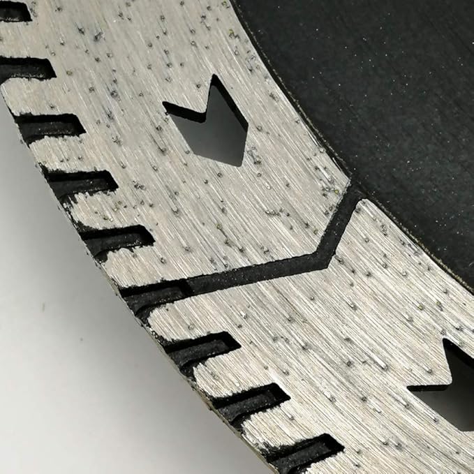 SHDIATOOL 9 Inch Granite Turbo Cutting Blades Two-in-One Design Cut Grind Sharpen Marble Concrete and Bricks(2-Pack)