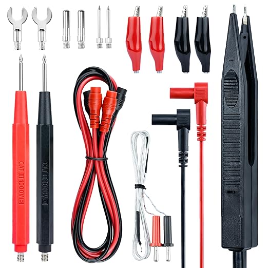 Electrical Multimeter Test Leads Set with Alligator Clips Test Hook Test Probes Lead LESEHIY Premium Professional Kit CAT III 1000V 20A