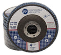 Benchmark Abrasives 4.5" Premium Zirconia Type 27 Flap Discs Grinding Wheels for Sanding Stock Rust Removal Finishing Grinding Deburring Stainless Steel, 7/8" Arbor (10 Pack) - 80 Grit