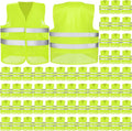Mepase Reflective Safety Vests High Visibility Mesh Security Vest Work Vest with Silver Strip for Men Women Construction