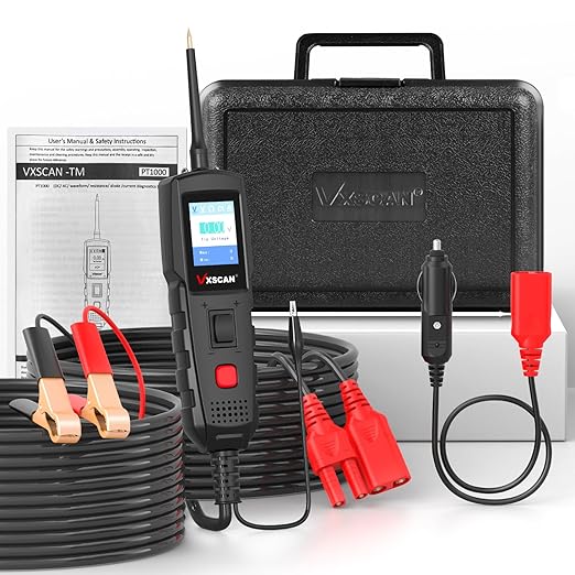 Automotive Power Circuit Probe Kit, Circuit Tester Breaker Finder Tool, 12/24V Short Open Breaker Circuit Finder Wire Tracer AC/DC Trailer Relay Fuse Test with 20FT Cord