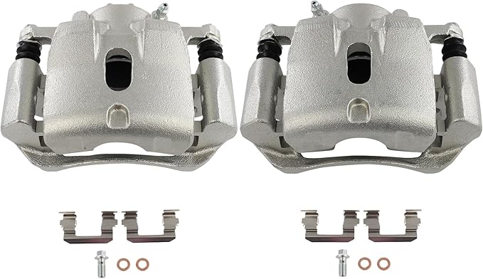 cciyu 19B2670 19B2671 Front Left & Right Brake Caliper With Bracket For Honda For Pilot 2003-2008