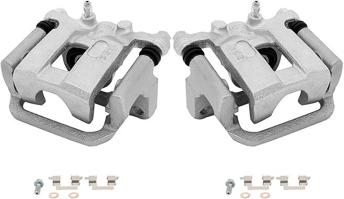 SCITOO Rear Left+Right Brake Calipers With Bracket 19B3437 19B3436 Compatible For Nissan Rogue 2008-2013 For Nissan Rogue Select 2014-2015