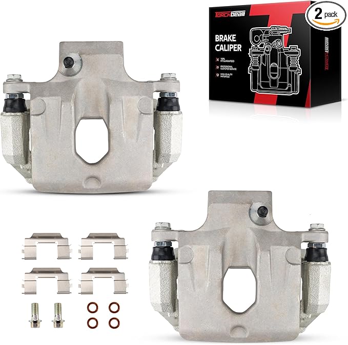Torchbeam 2PCS Rear Driver and Passenger Side Brake Caliper for 2002-2009 Trailblazer, 2002-2009 Envoy, Disc Brake Caliper Replace # 18B4805+18B4804 For Chevrolet GMC Buick Isuzu Saab