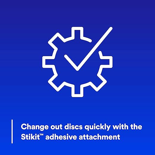 3M Stikit Blue Abrasive Disc Roll, 36202, No Hole, 6 in, 80+ Grade, Pack of 50, Automotive Sanding Discs for Coating Removal, Body Repair, Auto Sanding, Primer Sanding