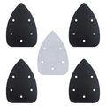 5 Pack Mouse Detail Sanding Interface Pads 5 Holes, Hook and Loop Mouse Sander Triangle Sanding Pads, Foam Pads for Detail Sander 140mm*100mm