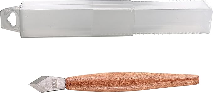 Marking Knife with Plastic Protector, Marking Gauge Woodworking, Premium Woodworking Tool with High Speed Steel Sharp Blade, Beautiful Rose Wood Handle