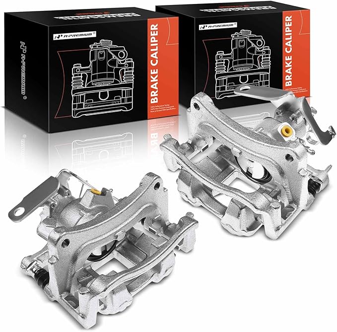A-Premium Disc Brake Caliper Assembly with Bracket Compatible with Select Ford Models - Transit-150/Transit-250/Transit-350/Transit-350 HD 2015 2016 2017 2018 2019 - Rear Driver and Passenger Side