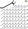 Dualshine 60PCS Black Pegboard Hooks 4 Inch, Peg Board Shelving Hook Metal Pegboard Display Hook Peg Wall Hook for 1/4’’ Spaced Pegboard, 0.2” Diameter Peg Board Peg for Garage Storage Organizer