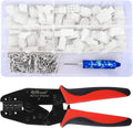 JRready ST6557 MLX 13.5A Connector Kit Crimper Pin Extraction Tool 2 3 6 Pin Power Connectors Male Female 14-20AWG Crimp Terminals Automotive Electrical Molex .084” Wire Connectors 6.35mm Pitch