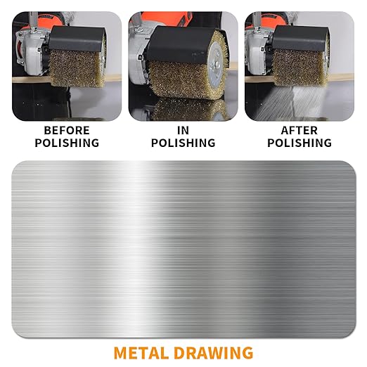120x100mm Copper Plated Steel Wire Brush Wheel Surface Conditioning Tool 4.7" x 4" with 3/4" Quad Keyway for Surface Finishing of Stainless Steel, Aluminum, Metal and Wood (0.5 Wire)