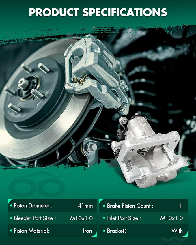 SCITOO Rear Left Brake Caliper With Bracket 18B5401A Compatible For Buick For LaCrosse 2012-2016,For Buick For Regal 2011-2017,For Cadillac For XTS 2013-2019,For Chevrolet For Impala 2014-2018