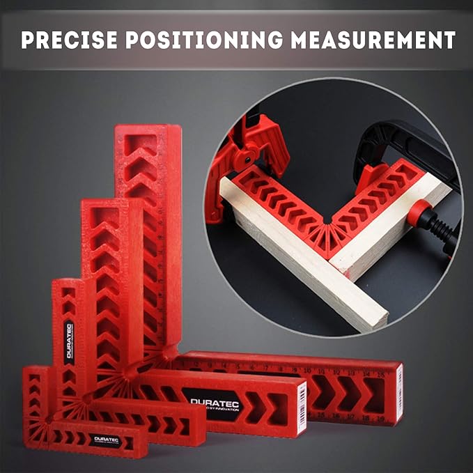 Positioning Squares, Woodworking Tool, Clamping 90 Degree Angles for Picture Frames, Boxes, Cabinets or Drawers (Set of 2) 8-Inch