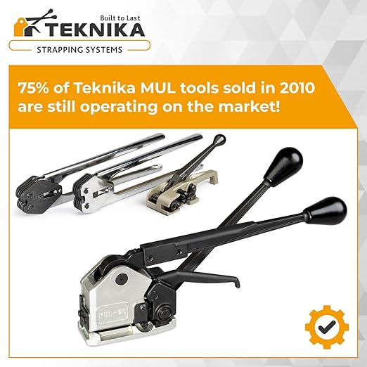 IDL Packaging Teknika MUL-20-58 Heavy Duty Sealless Combination Tool for High Tensile Steel Strapping, 5/8" Strap Width