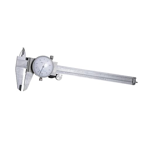 HFS(R) 0-6" Carbon Steel 4 Way Imperial Dial Caliper .001" Shock Proof