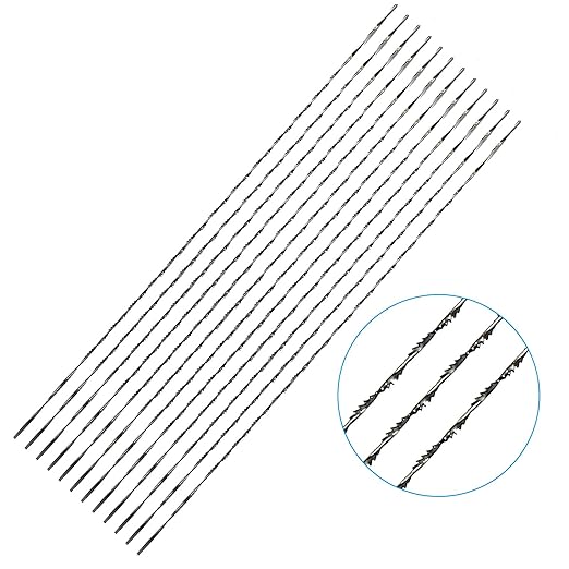 Scroll Saw Blade, 12 Pcs Spiral Scroll Saw Blades for Wood Metal Plastic Cutting Sawing Carve (#2)