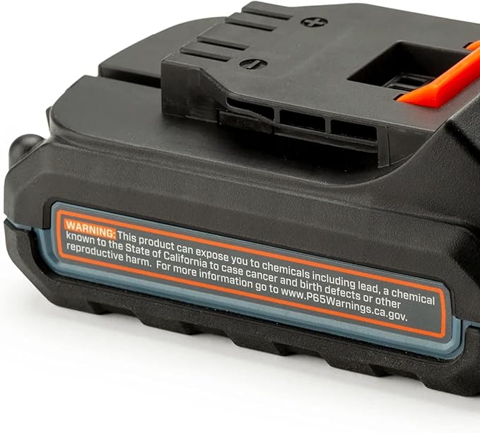 SENIX B25X2 20 Volt Max* 2.5 Ah Lithium-ion Battery for X2 Series Lawn and Garden and Cordless Power Tools, Fade-Free, Battery Indicator Lights