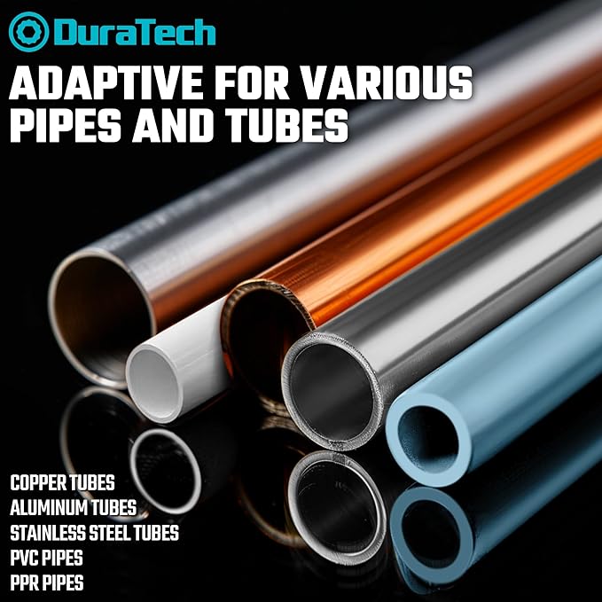 DURATECH Inner&Outer Tubing and Pipe Reamer, Pipe Deburring Tool, for Tubings from 1/4" to 1-1/4" O.D., Ideal for Copper, Stainless Steel, PVC, Brass, Aluminum, Soft Metal Pipes