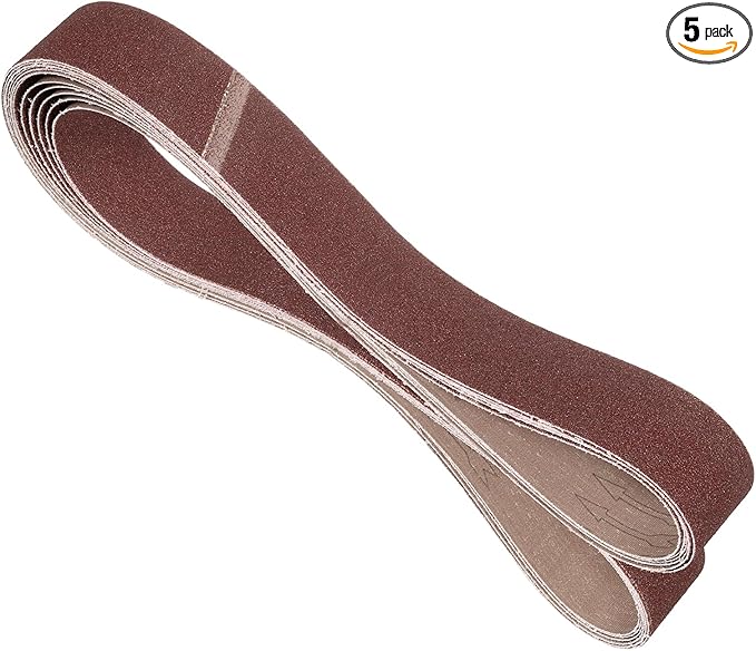 5 Pcs Sanding Belts 2 x 72 Inch 60 Grit Aluminum Oxide Abrasive Sandpaper for Belt Sander Metal Grinding Wood Working Weld Rust Removal