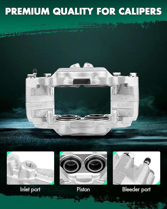SCITOO Front Left+Right Brake Calipers Without Bracket 19-2984 19-2985 Compatible For Toyota 4Runner 2003-2009 For Toyota Tacoma 2005-2017