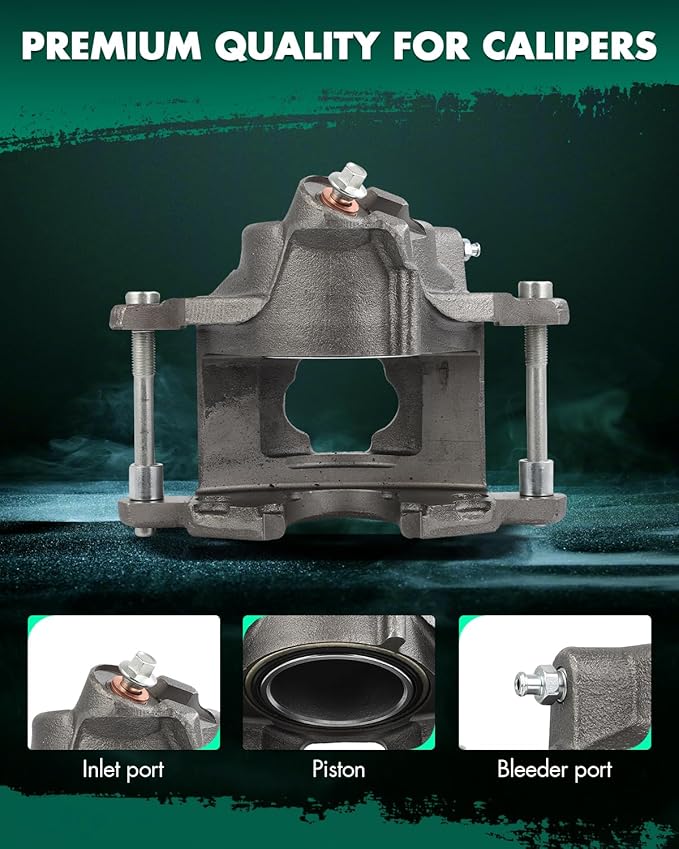 SCITOO Front Left Brake Caliper Without Bracket 184127 Compatible For Cadillac For Brougham 1987 1989-1992,For Cadillac For Commercial Chassis 1979-1984 1992-1996,For GMC For R2500 Suburban 1987-1991