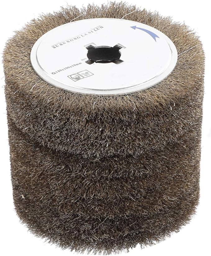 SIGNI Copper Coated Steel Wire Drawing Polishing Burnishing Wheel for surface finishing of Stainless Steel, Aluminum, Metal and Wood (Copper coated steel wire 0.15mm)