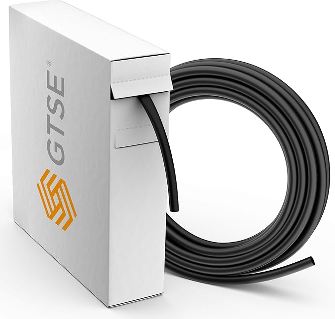 GTSE 3/16 Inch Heat Shrink Tubing, 33 Ft Mini Reel – Black, UL Listed, 2:1 Ratio, Flexible Cable Sleeving – Flame Retardant Polyolefin for Electrical Insulation, Repairs, Wire & Connector Wrap