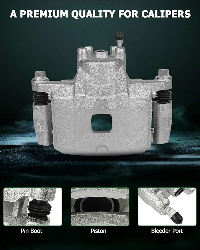 SCITOO 18B5032A 18B5033A Disc Brake Calipers Assembly with Bracket Fit For Dodge Caliber 2007 2008 2009 2010 2011 2012