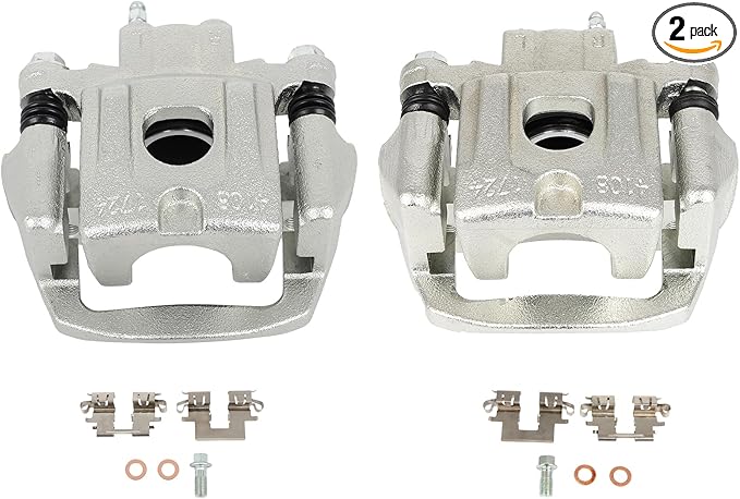 SCITOO Rear Left & Right Brake Caliper With Bracket 19B2783 19B2782 Compatible For Lexus For RX330 04-06 For Lexus For RX350 07-09 For Lexus For RX400h 06-08 For Toyota For Highlander 06-07