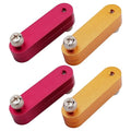 Mesee 4 Pieces Ruler Positioning Blocks Adjustable Thickness Ruler Stop Fence Woodworking Aluminum Alloy Rulers Limit Block Scribing Tool Rulers Locator Wood Mortise Scriber Line Marking Gauge