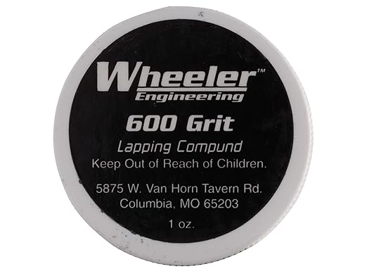 Wheeler 600 Grit Bore Lapping Compound, 1 oz Jar of Abrasive Paste for Bore Lapping, Firearms, Gunsmithing