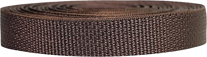 Lightweight Polypropylene Webbing - Poly Strapping for Outdoor DIY Gear Repair, Pet Collars, Crafts – 3/4 Inch by 10, 25, or 50 Yards, Over 20 Colors