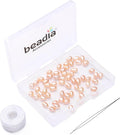 Natural Pearl Beads Rice 4-5mm Pink Freshwater Cultured Loose Gemstone Beads for DIY Jewelry Making 13.8''/Strand HQ