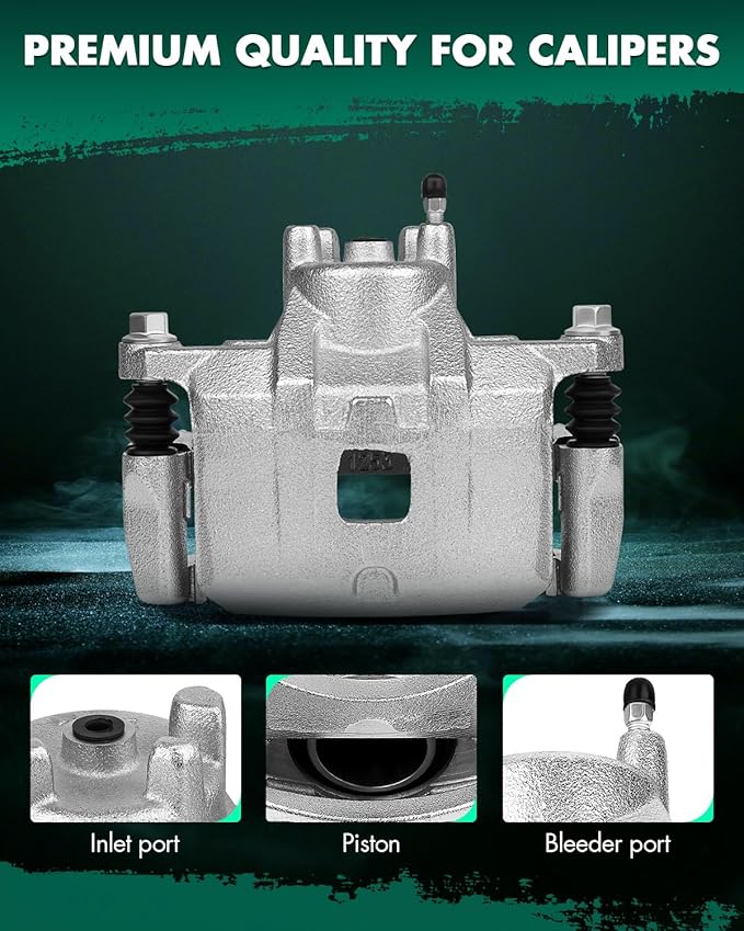 SCITOO Front Left Brake Caliper With Bracket 18B5032 Compatible For Chrysler 0 /Sebring, For Dodge Avenger 08-14 For Dodge Caliber 07-12 For Jeep Compass 07-17 For Jeep Patriot 07-17